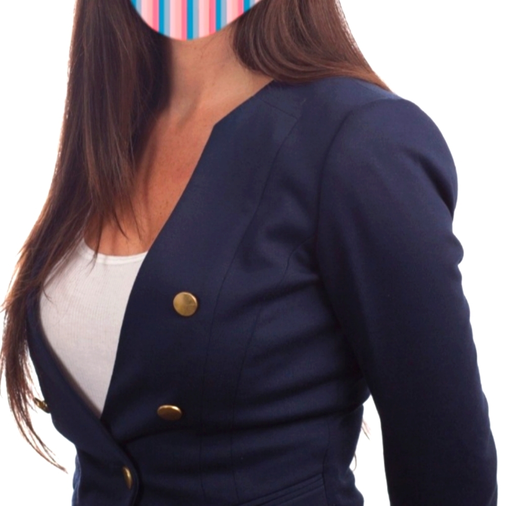 Trendy Navy Blue Blazer